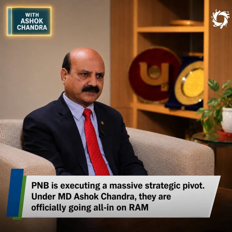 Punjab National Bank is heavily pivoting its strategy. The new mandate under ASHOK CHANDRA? Go all-in on Retail, Agriculture, and MSME (RAM).