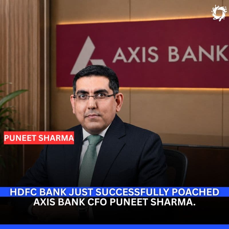 If you missed the biggest corporate boardroom news of the day, Axis Bank just announced that their highly regarded Chief Financial Officer, Puneet Sharma, has abruptly resigned.