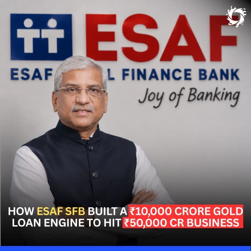 It took ESAF SMALL FINANCE BANK LTD nine years to reach its first ₹50,000 crore in total business. Their CEO expects the next ₹50,000 crore to come in half that time.