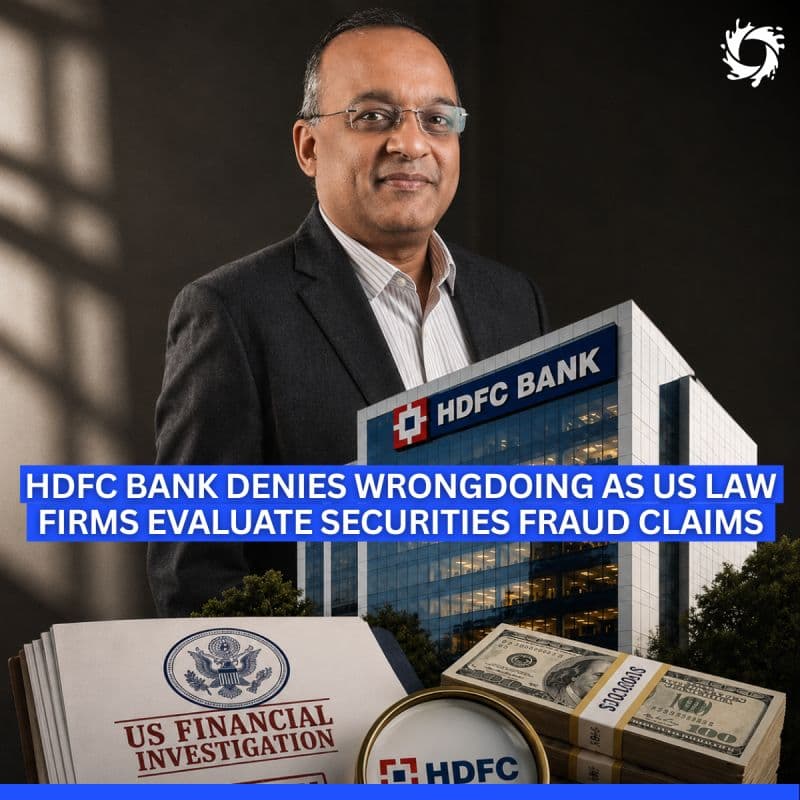 Three US-based shareholder rights law firms—Glancy Prongay Wolke & Rotter LLP, Howard Smith, and Frank Cruz—have launched preliminary investigations into HDFC Bank over potential U