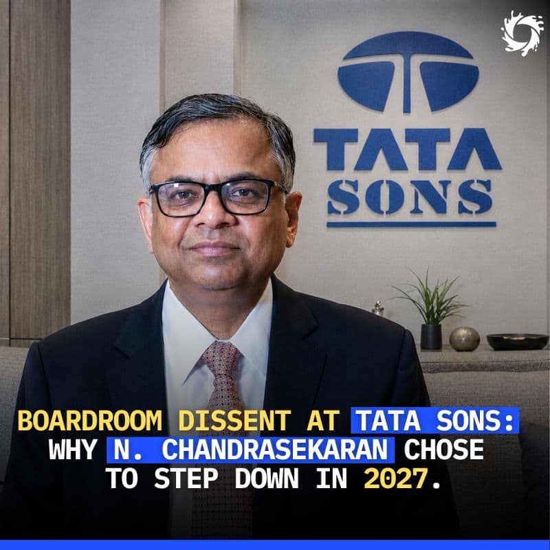 N. Chandrasekaran has announced that he will step down as Chairman of TATA SONS LIMITED when his current term concludes on February 20, 2027.