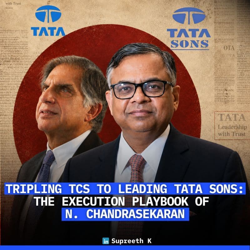 From a TCS software intern in 1987 to the Chairman of TATA SONS LIMITED in 2017: N. Chandrasekaran’s 40-year journey is the ultimate lesson in internal compounding.