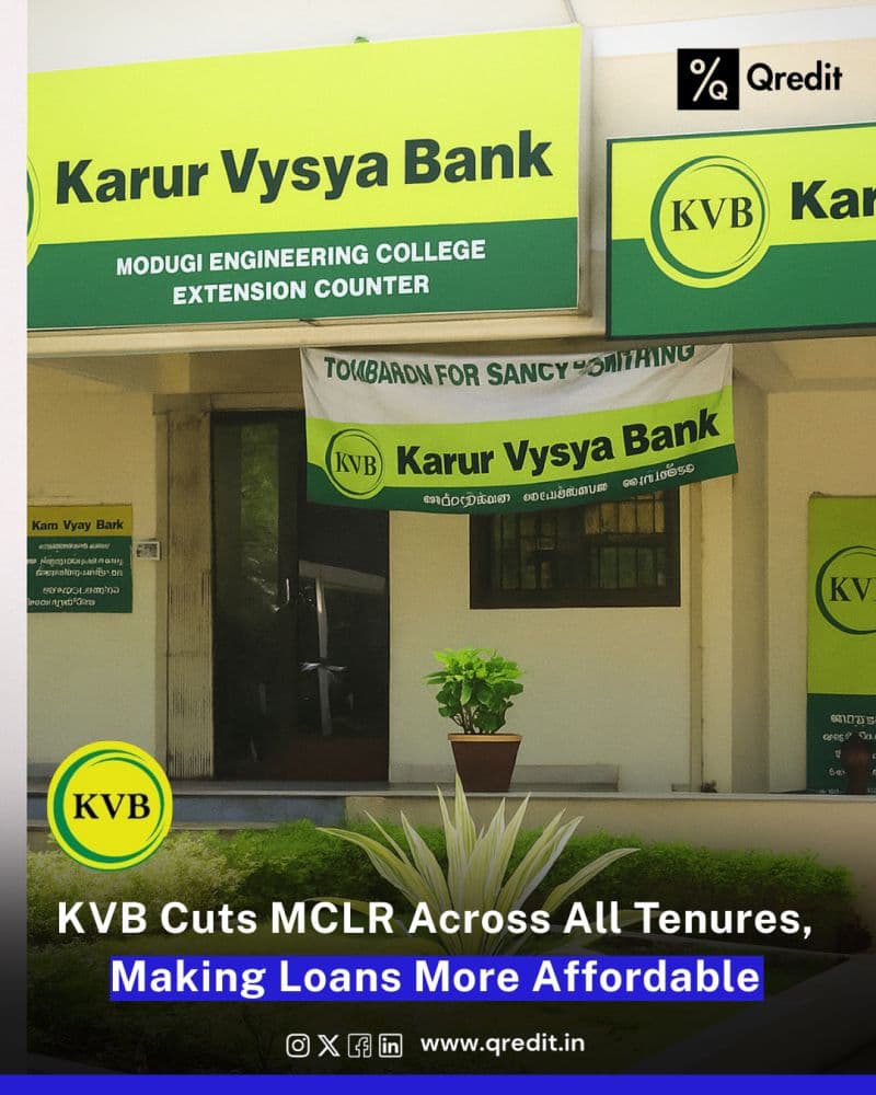 #️⃣ KVB Cuts MCLR Across All Tenures: Loans Just Got Cheaper.
