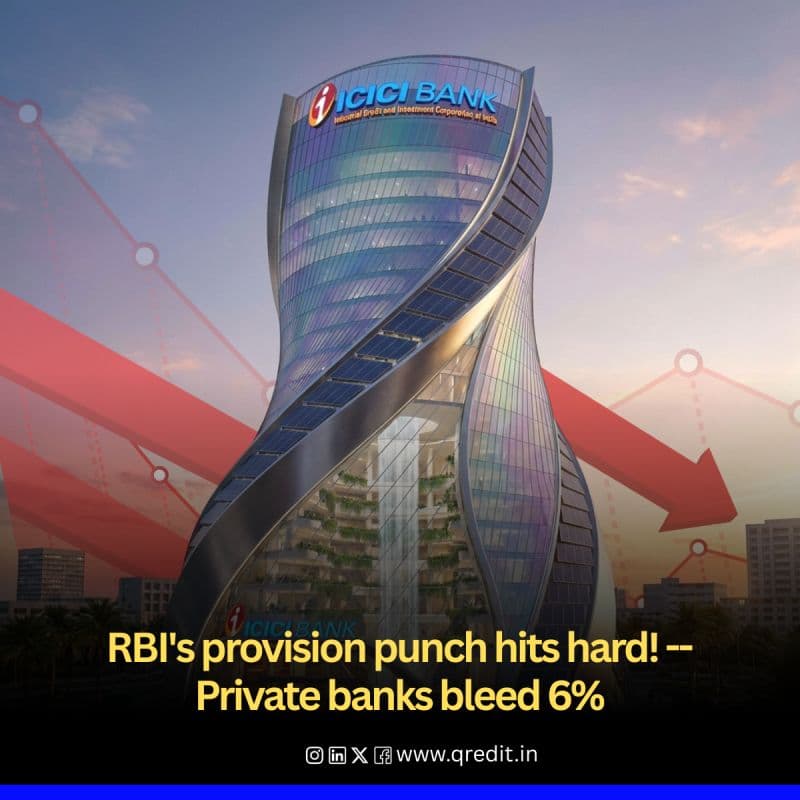 Private bank stocks just took a hit after their latest earnings. 📉 RBI asked some, like ICICI Bank, to set aside extra money for old loan issues, dragging down profits.
