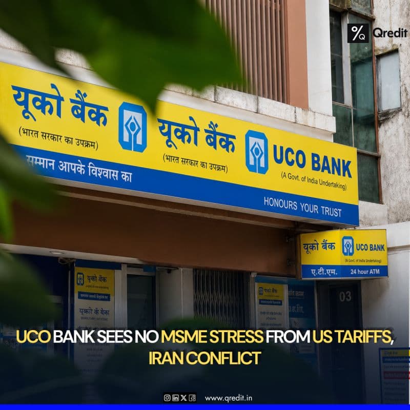 ➤UCO Bank has stated that its MSME (Micro, Small and Medium Enterprises) portfolio is not showing signs of stress.