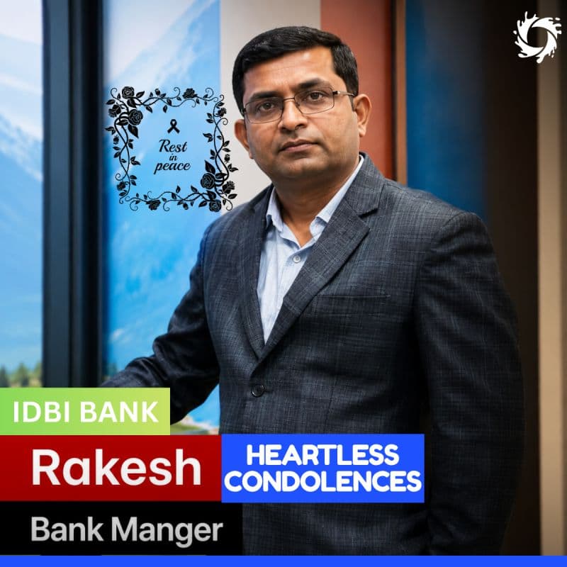 Today, the banking fraternity mourns the reported loss of an IDBI Bank officer.