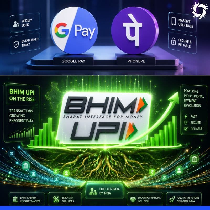 Everyone thought PhonePe and Google Pay had completely monopolized the Indian UPI market. But the government-backed NPCI BHIM app is quietly staging a massive comeback.