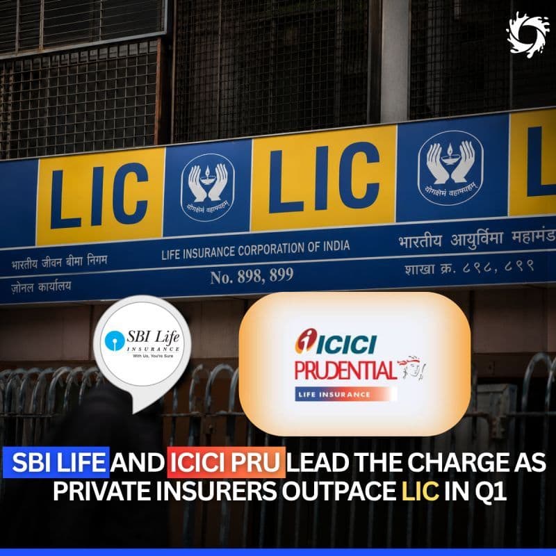 Life Insurance Corporation of India still controls nearly 60% of the Indian life insurance market. But the latest growth numbers tell a very different story.