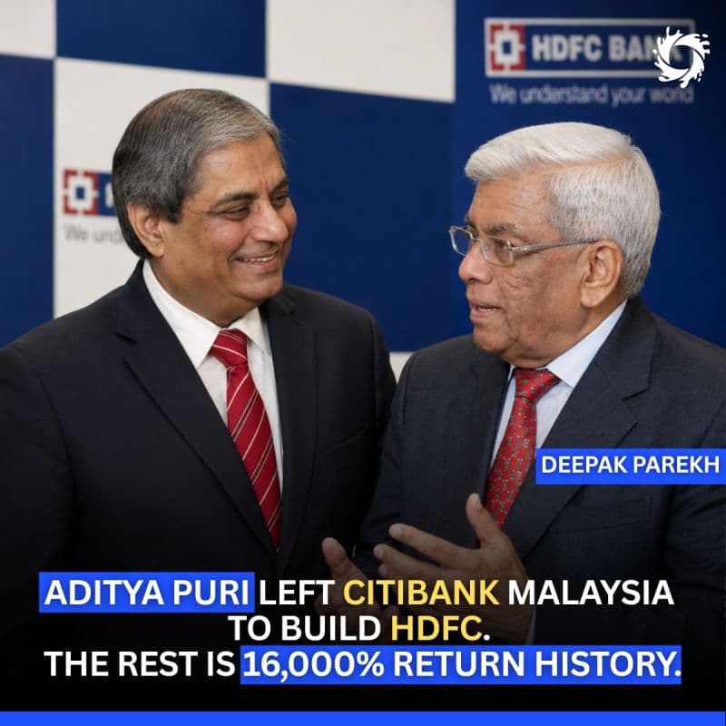 In 1994, the CEO of Citi Malaysia got a call from India. Deepak Parekh had a simple offer: return home and build HDFC Bank from scratch. The catch? The salary was less than half of