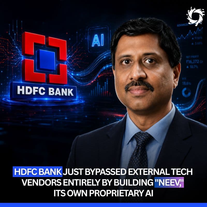 For years, massive banks treated technology as something they could simply outsource. HDFC Bank just proved that era is officially over.