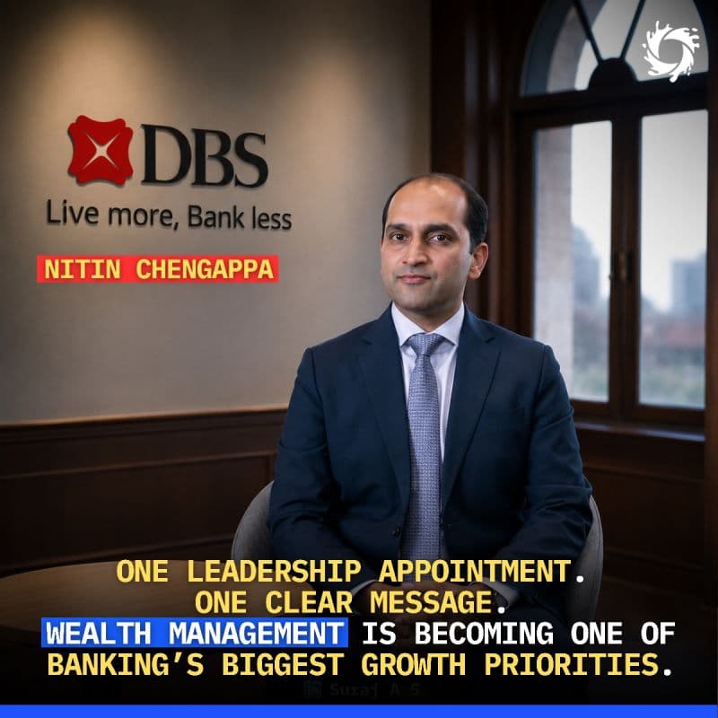 DBS Bank has appointed Nitin Chengappa as Managing Director and Head of DBS Treasures Business & Wealth Management for India, strengthening its leadership team as competition inten